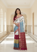Silk Saree – Multicolour Palace Drape